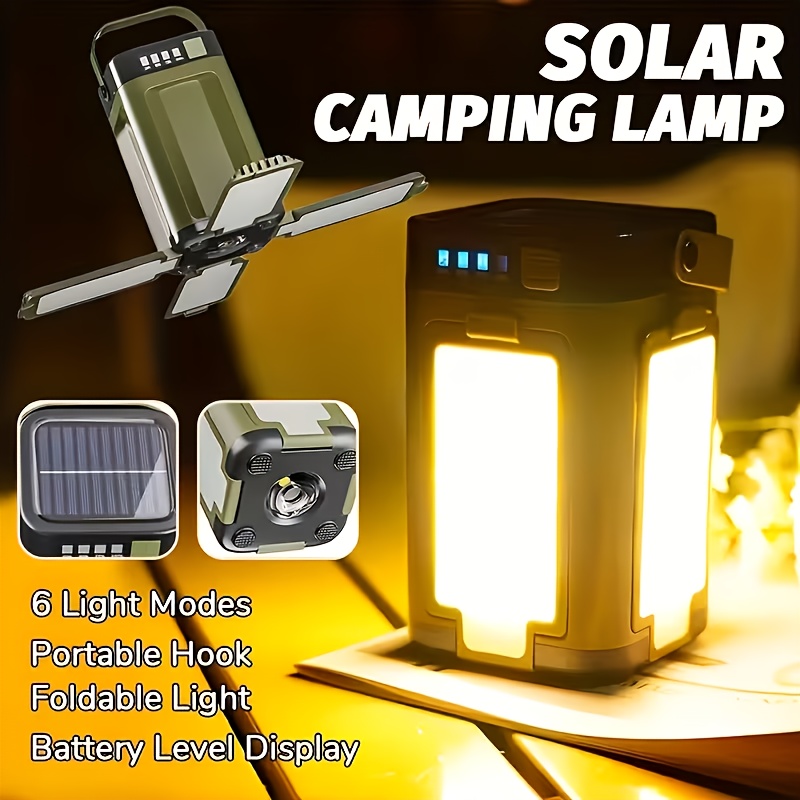 Power Bank - Solarna przenośna lampa kempingowa z ładowaniem