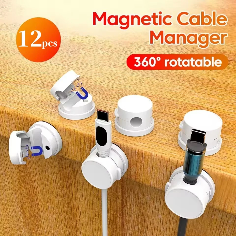 Cable Organizer - Magnetyczny uchwyt do kabli z możliwością