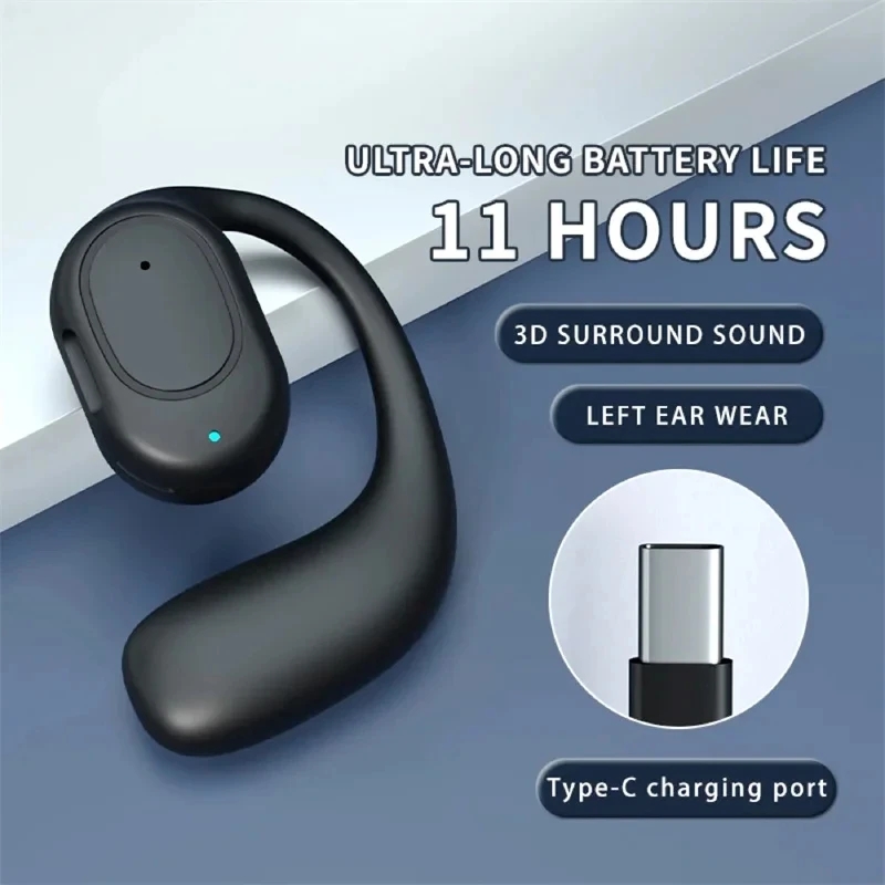 Wireless Charger - Bezprzewodowe słuchawki Bluetooth 5.3 z otwartą
