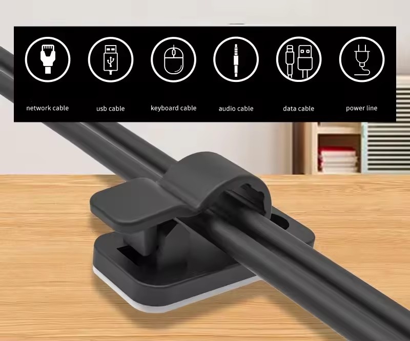 Samoprzylepne klipsy do kabli, – Cable Organizer recenzja i cena