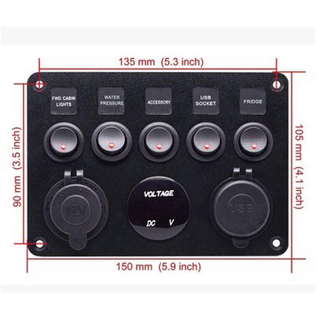 Panel sterowania z 5 przyciska – Usb Charger recenzja i cena
